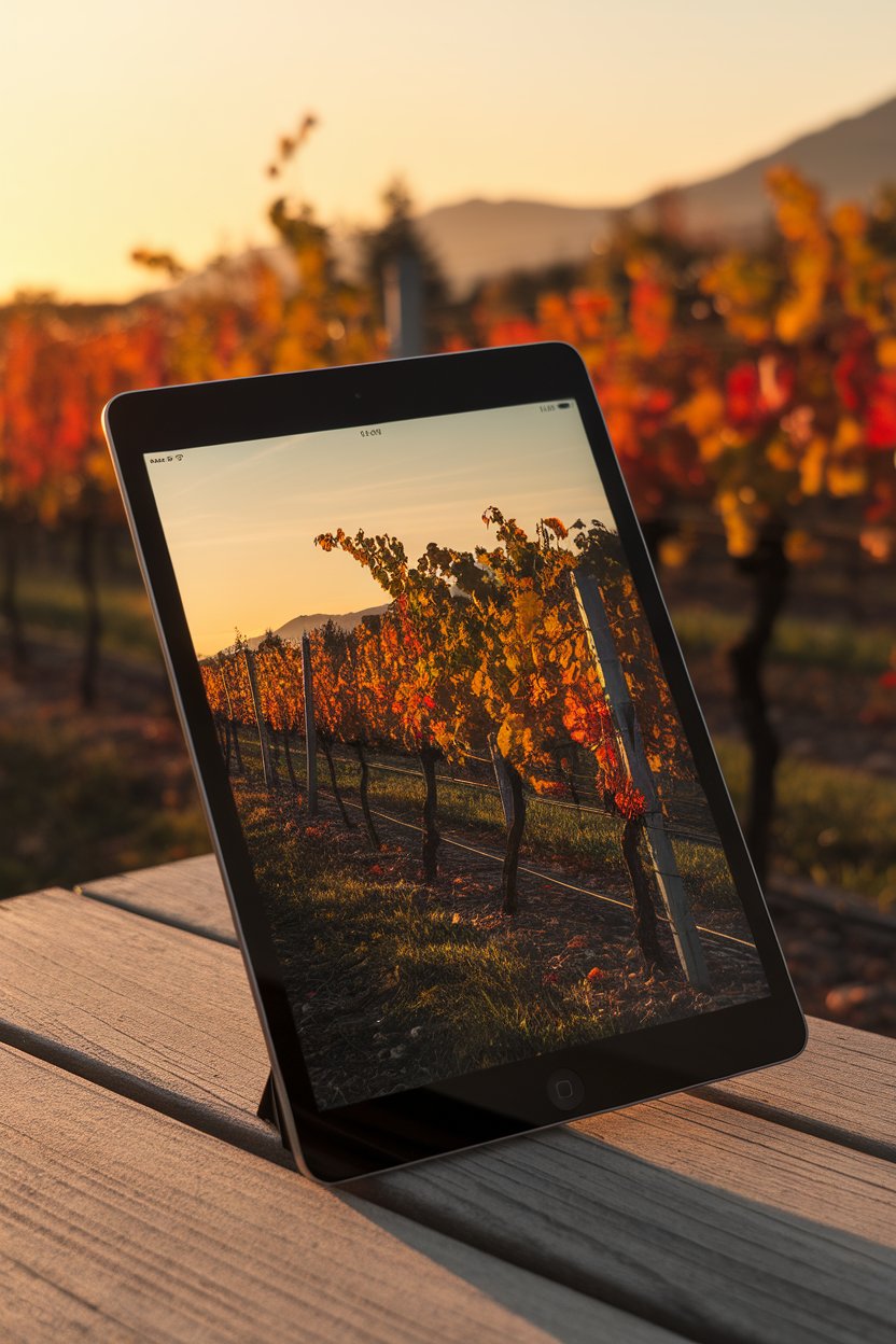 Golden Hour Vineyard Views