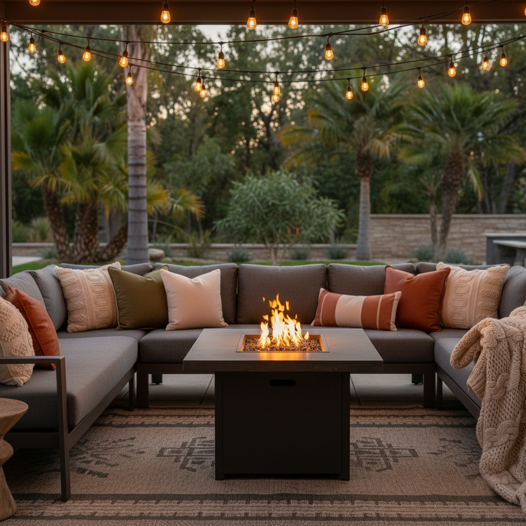 Inviting Outdoor Living Room Retreat
