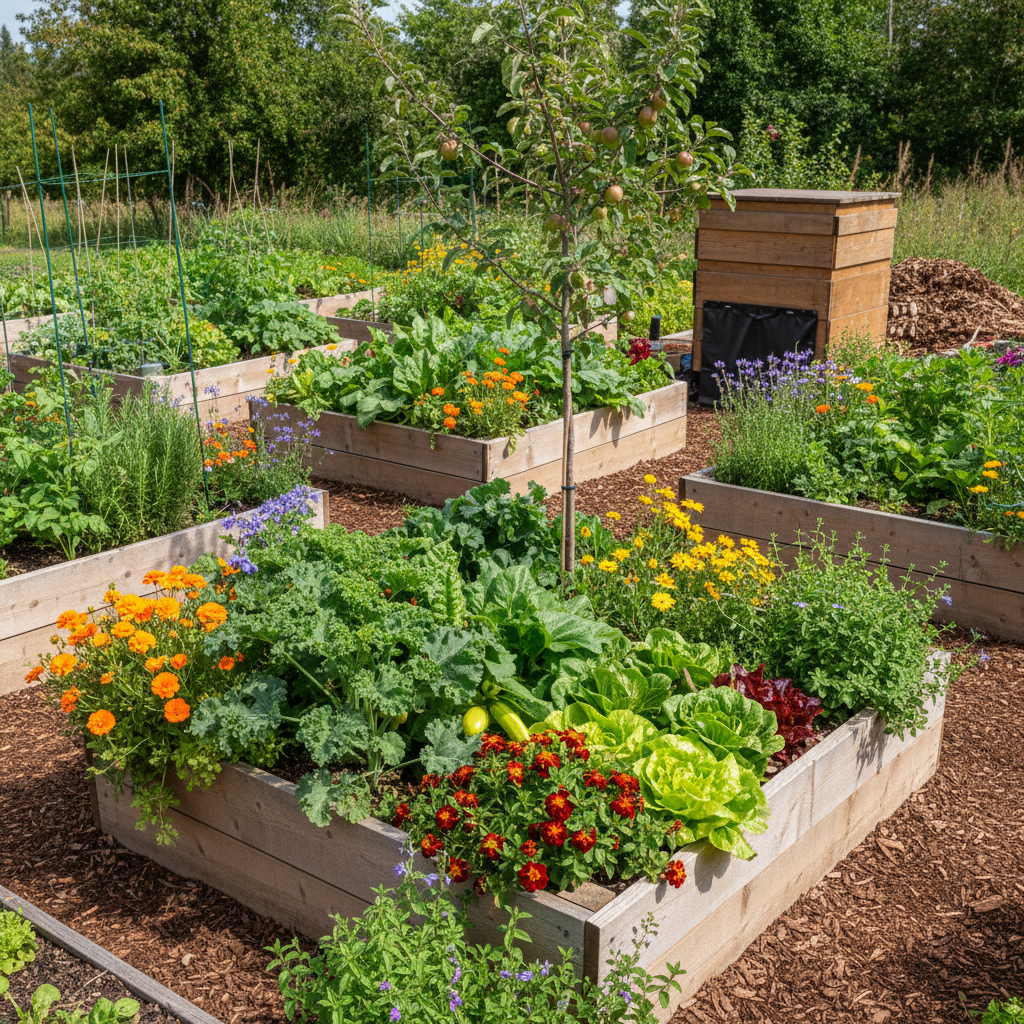 Productive Permaculture Edible Garden