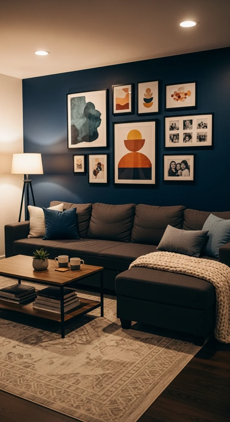 Accent Walls with Dark Shades