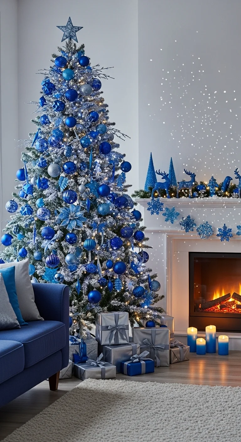 Blue Winter Wonderland Decor