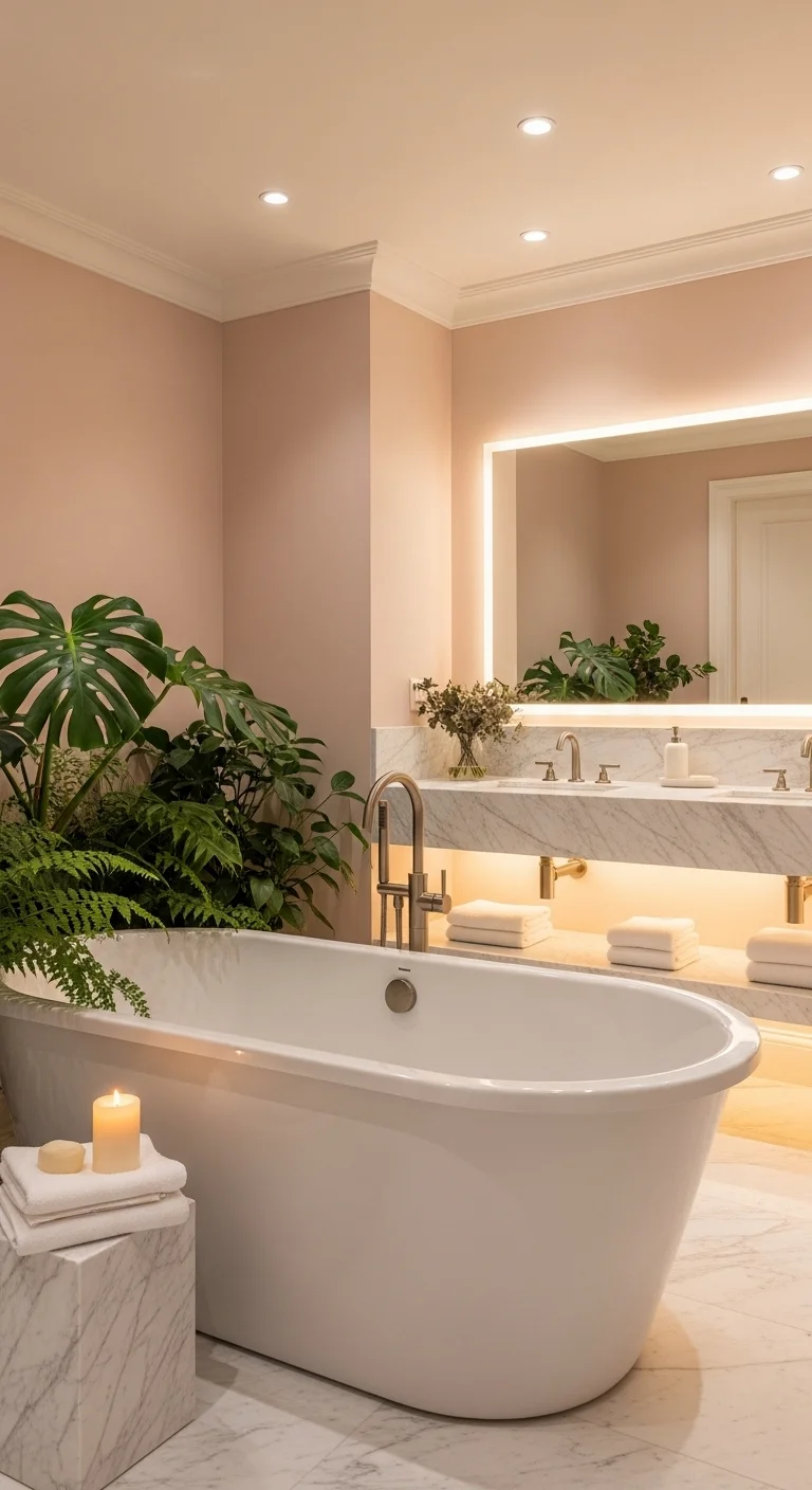 Blush Oasis with Marble Touches