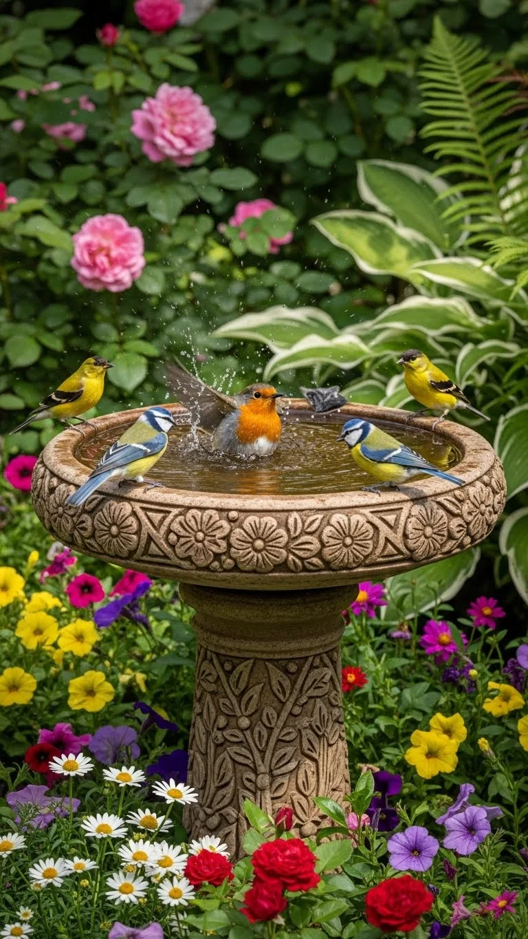 Charming Birdbath