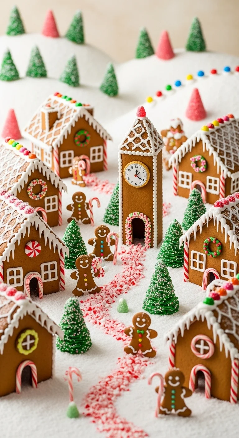 Charming Gingerbread Village