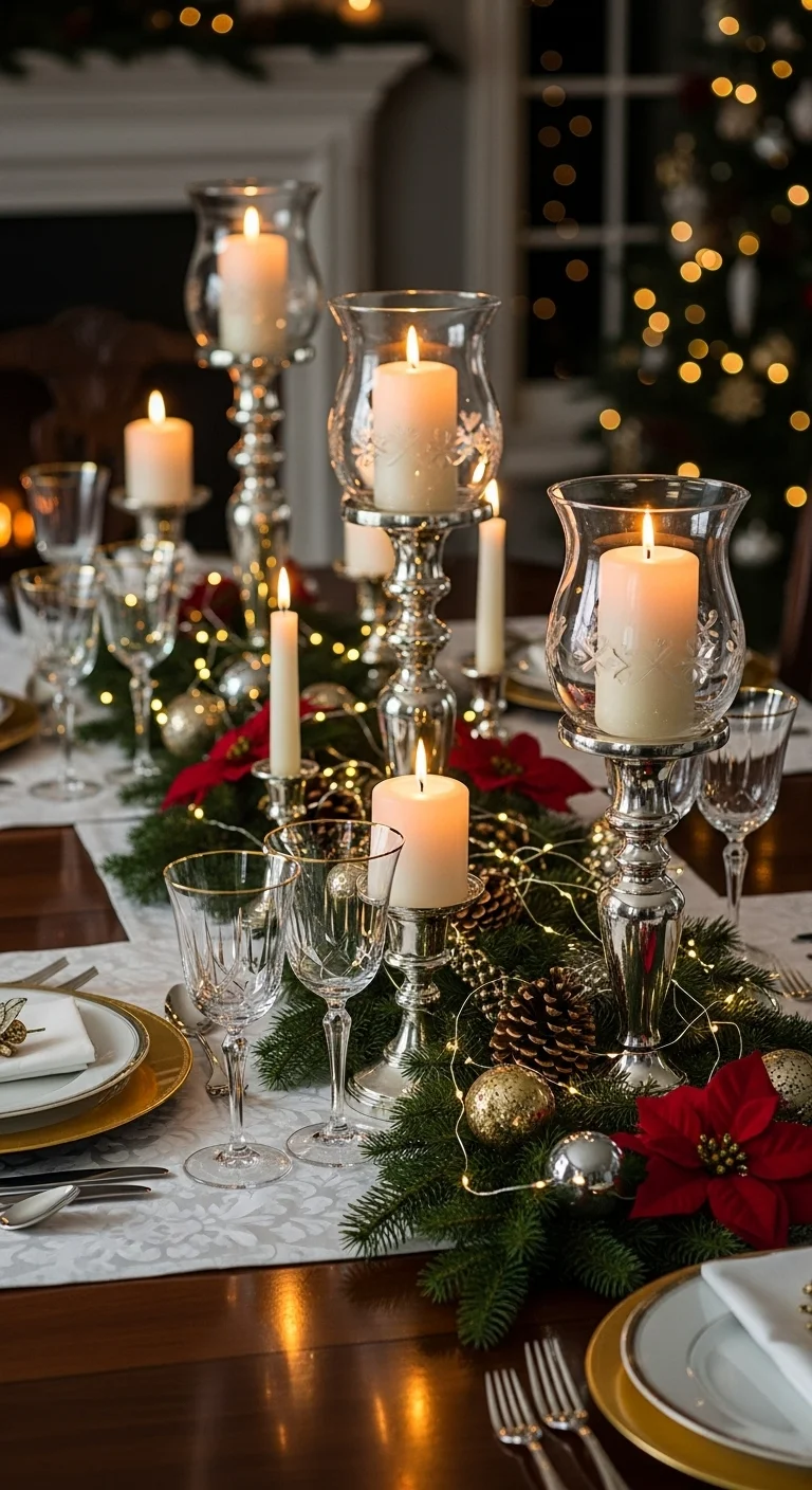 Classic Candles in Glass Holders