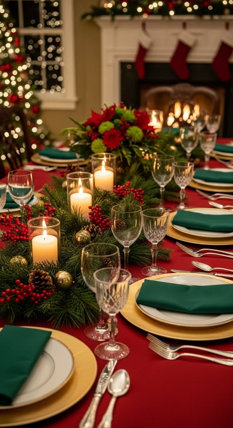 Classic Red and Green Accents