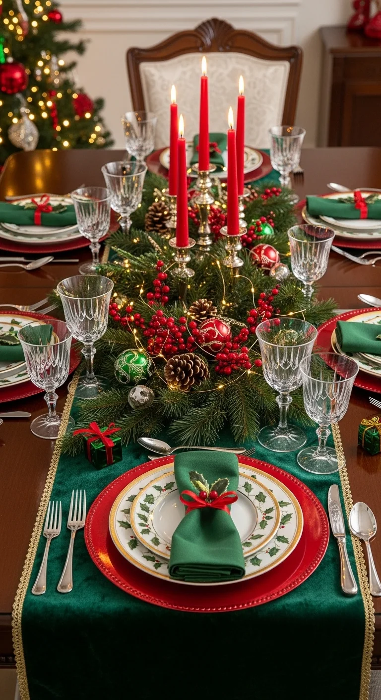 Classic Red and Green Color Scheme