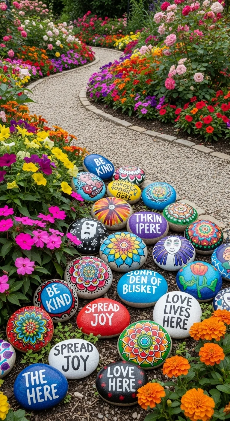 Colorful Painted Rocks