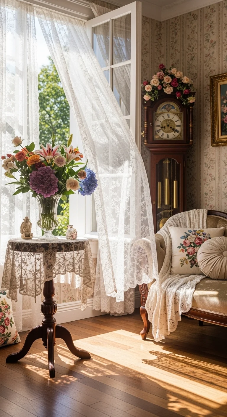 Delicate Lace Curtains