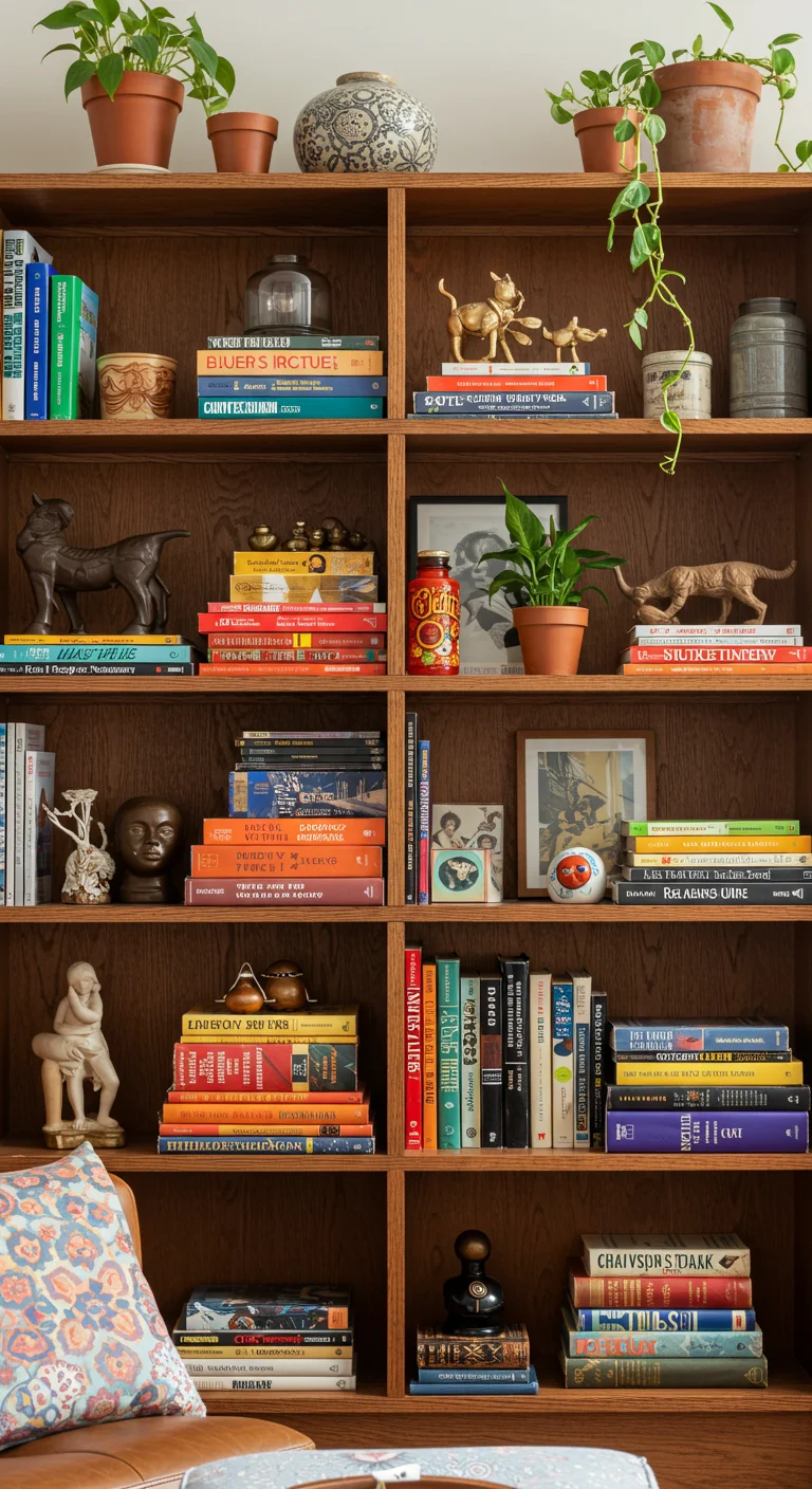 Eclectic Bookshelves