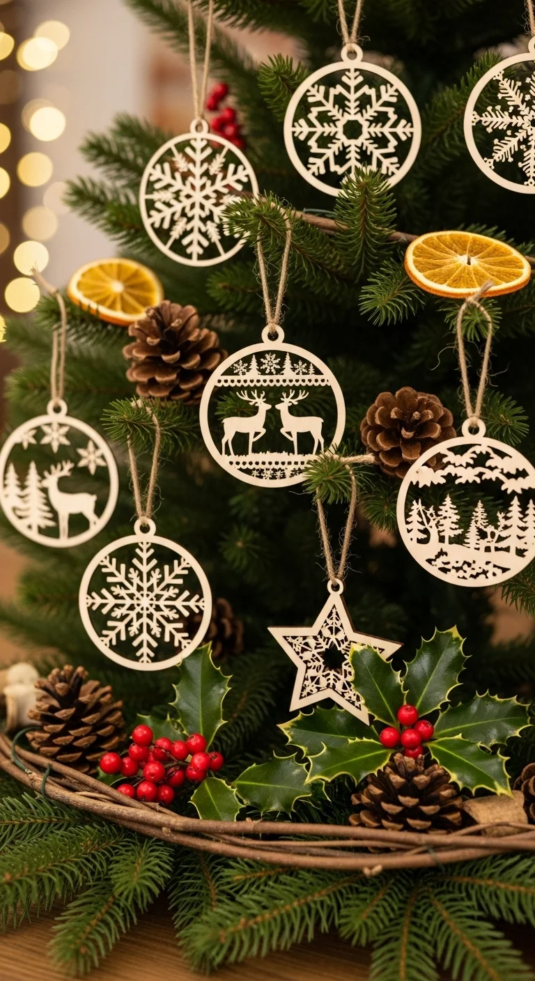 Eco-Friendly Wooden Ornaments