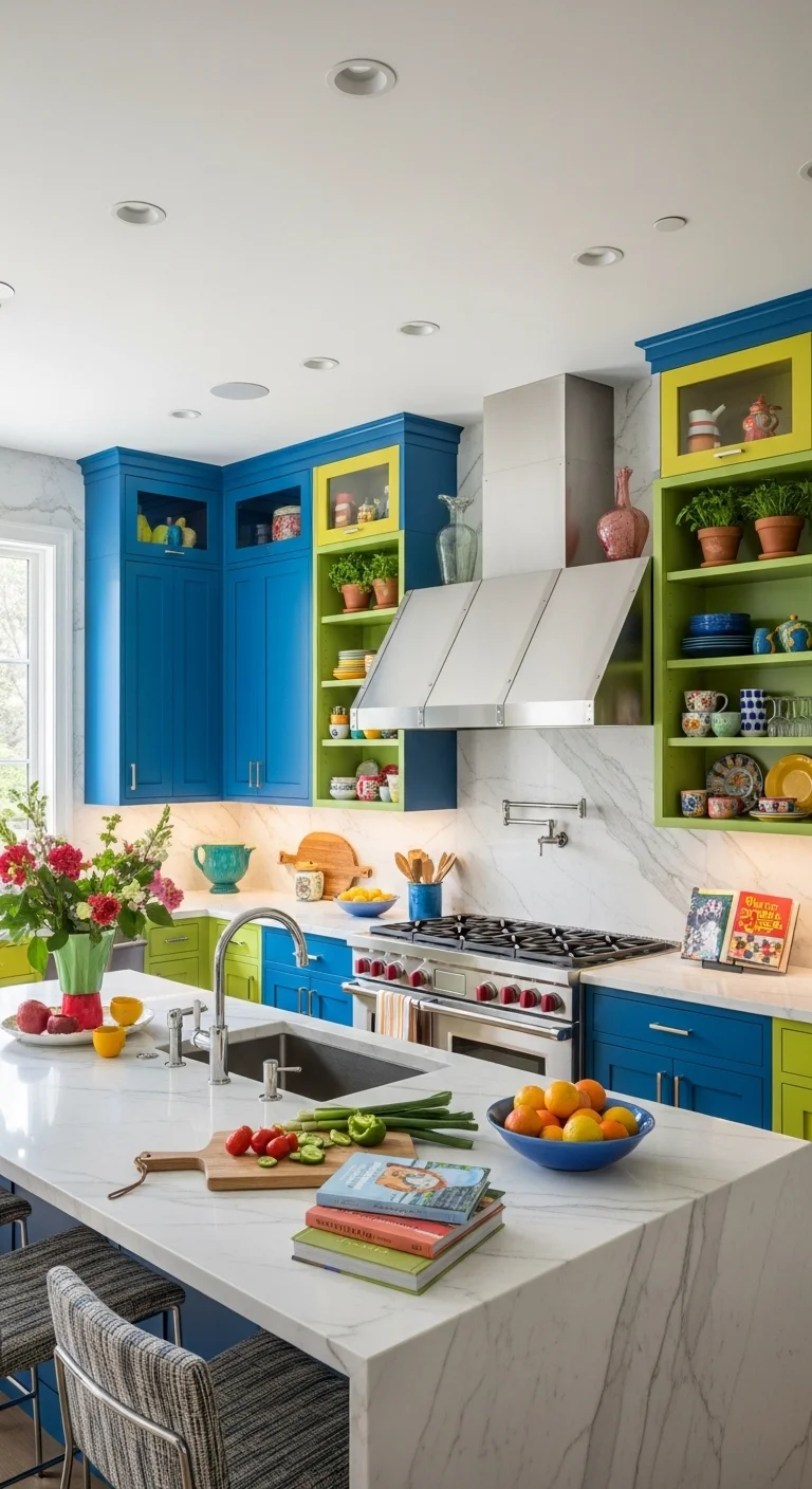 Elegant Marble with Colorful Accents