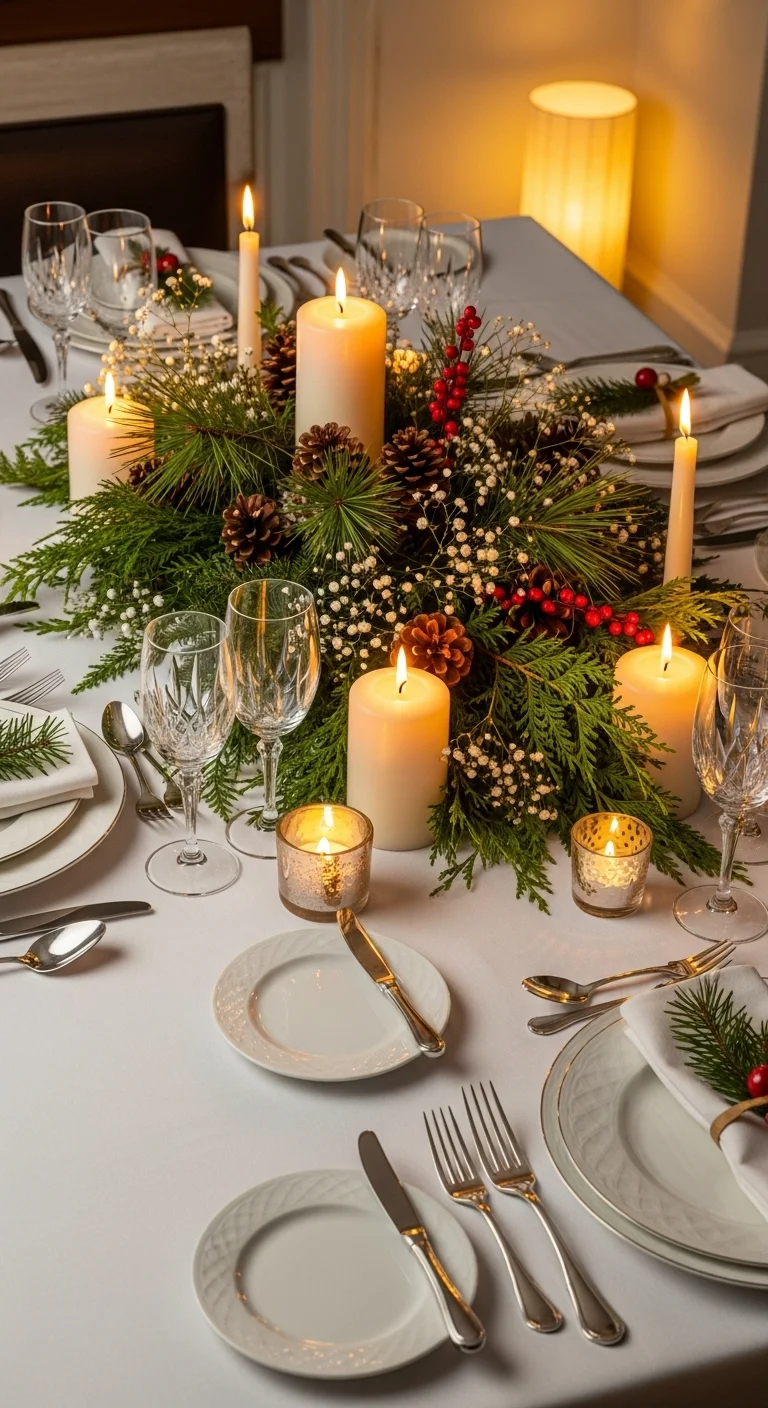 Evergreen Centerpieces