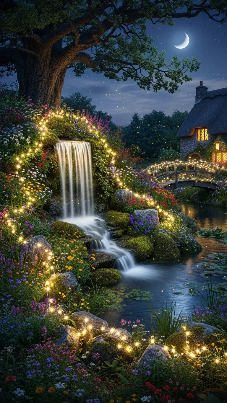 Fairy Light Waterfall