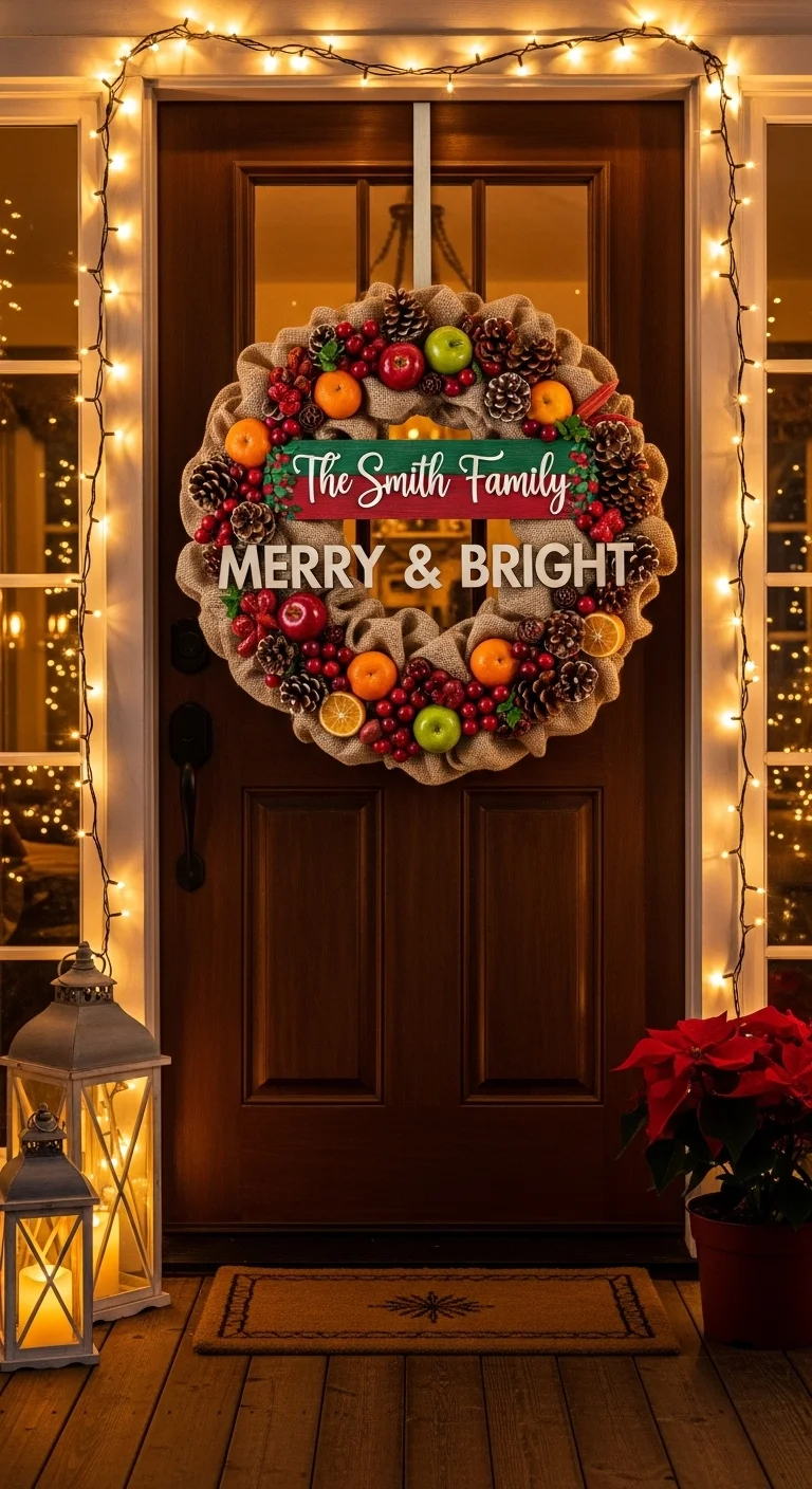 Festive Wreath with a Twist