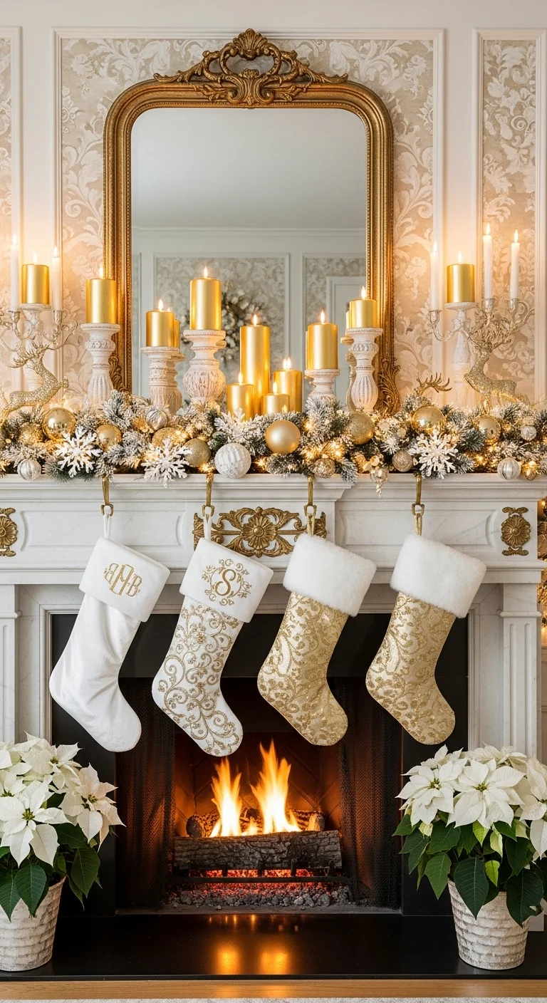 Glamorous Gold and White Wonderland