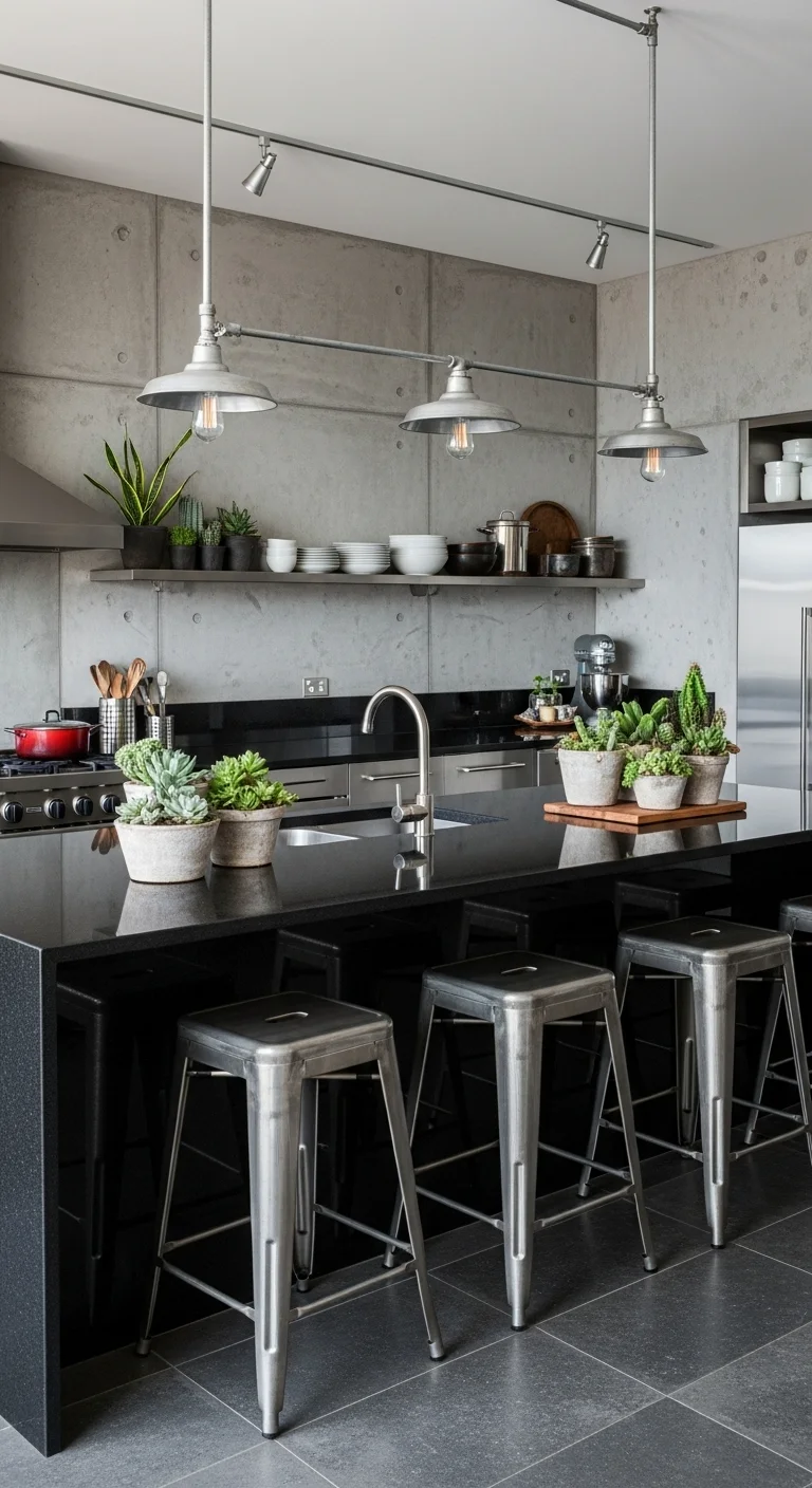 Industrial Edge with Concrete and Granite