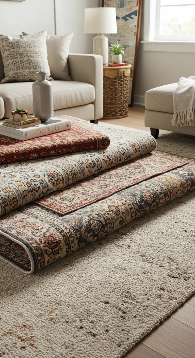 Layered Rugs for Comfort and Style