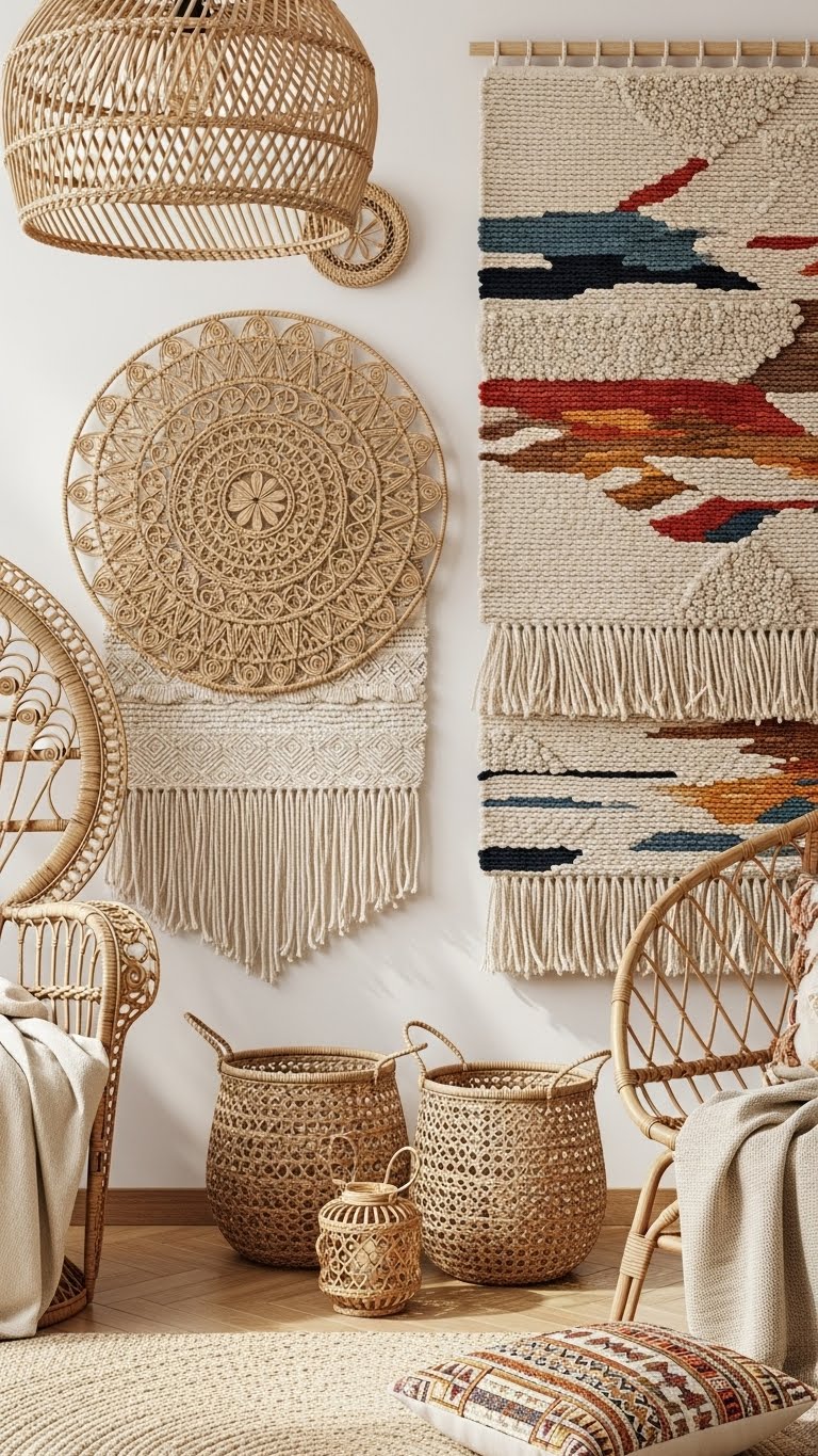 7. Incorporate Woven Elements for Texture