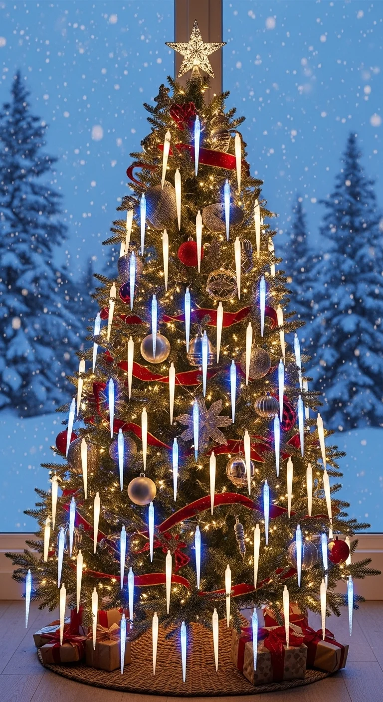 Luminous LED Icicle Ornaments