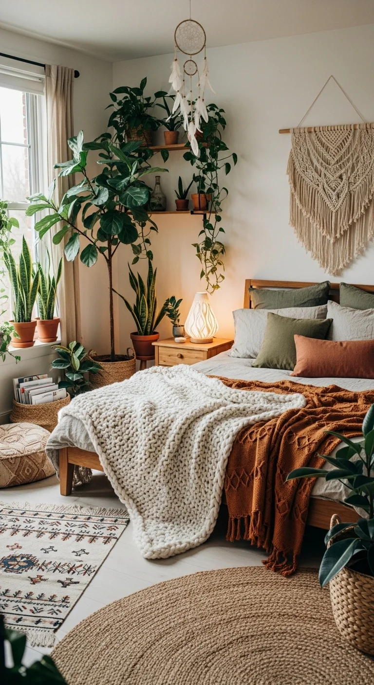 Lush Greenery and Textured Layers