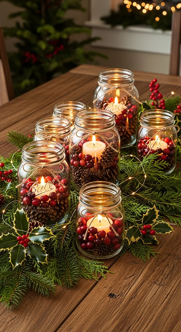 Mason Jar Candle Holders