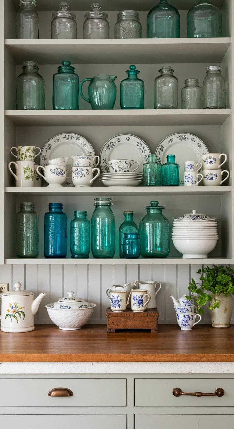 Quaint Open Shelving Displays