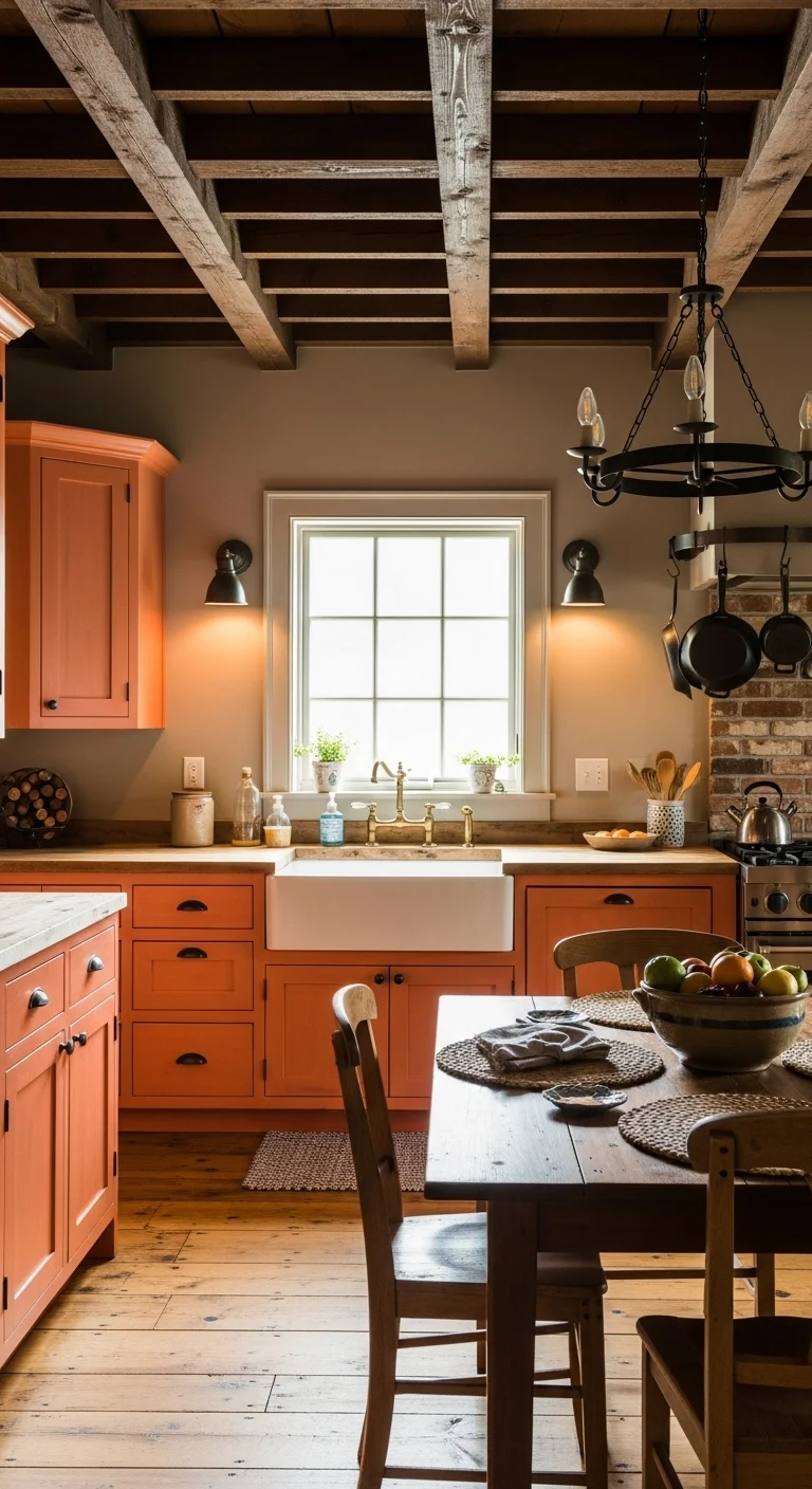 Rustic Charm with Pops of Orange