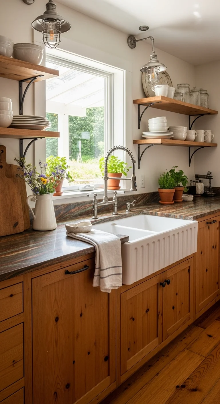 Rustic Charm with Quartz