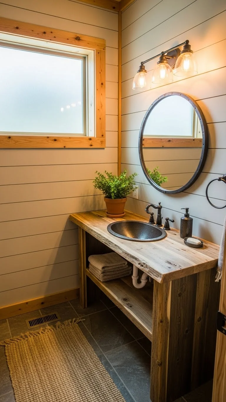 Rustic Charm with Wooden Accents