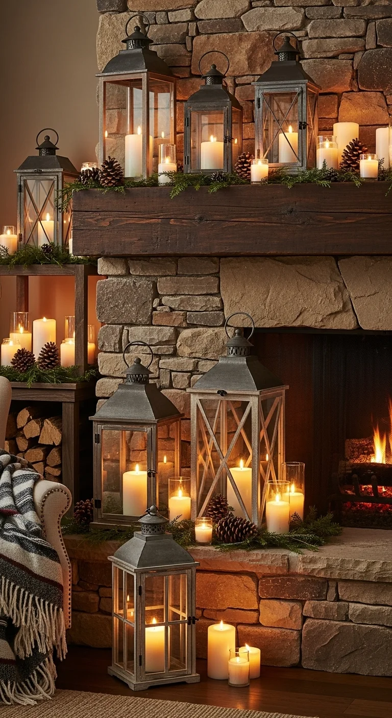 Rustic Lanterns and Candles