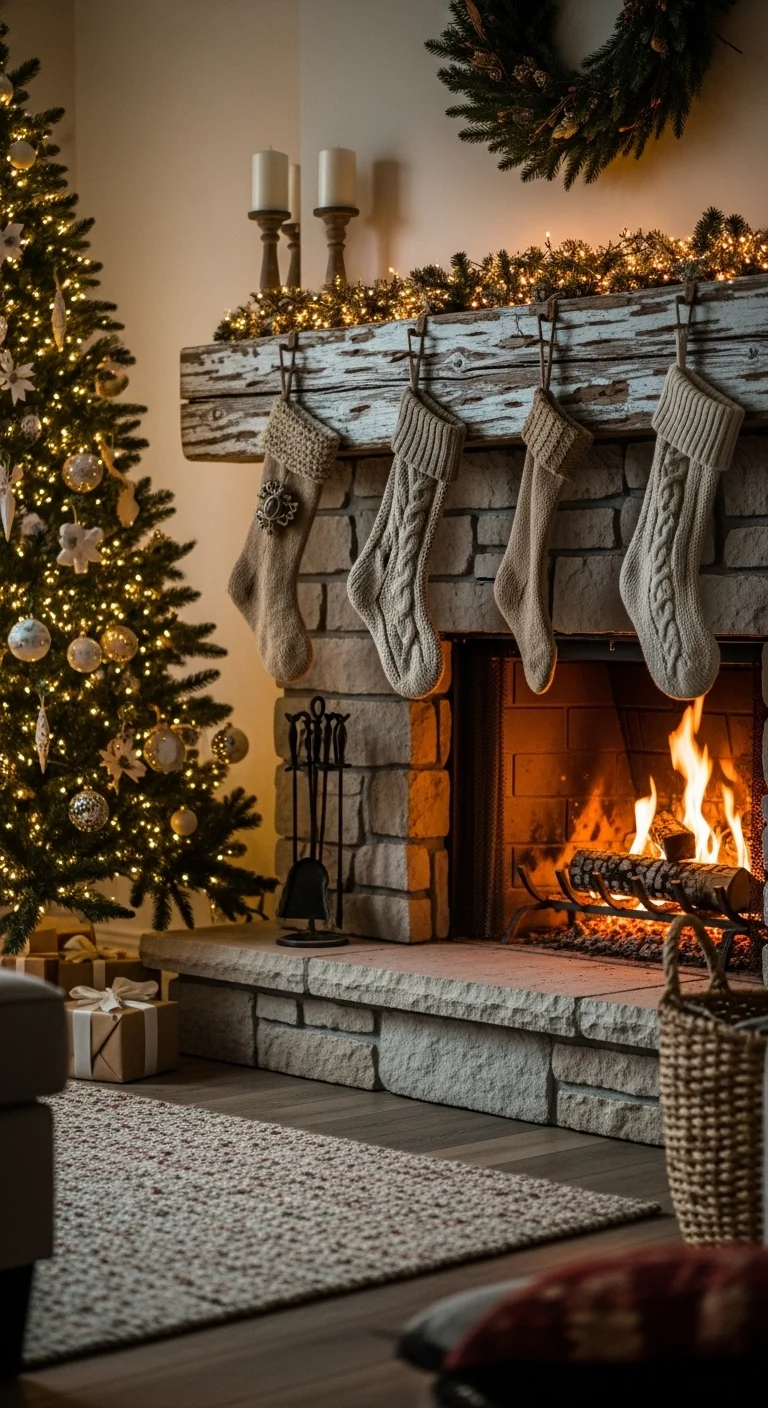 Rustic Stocking Hangout