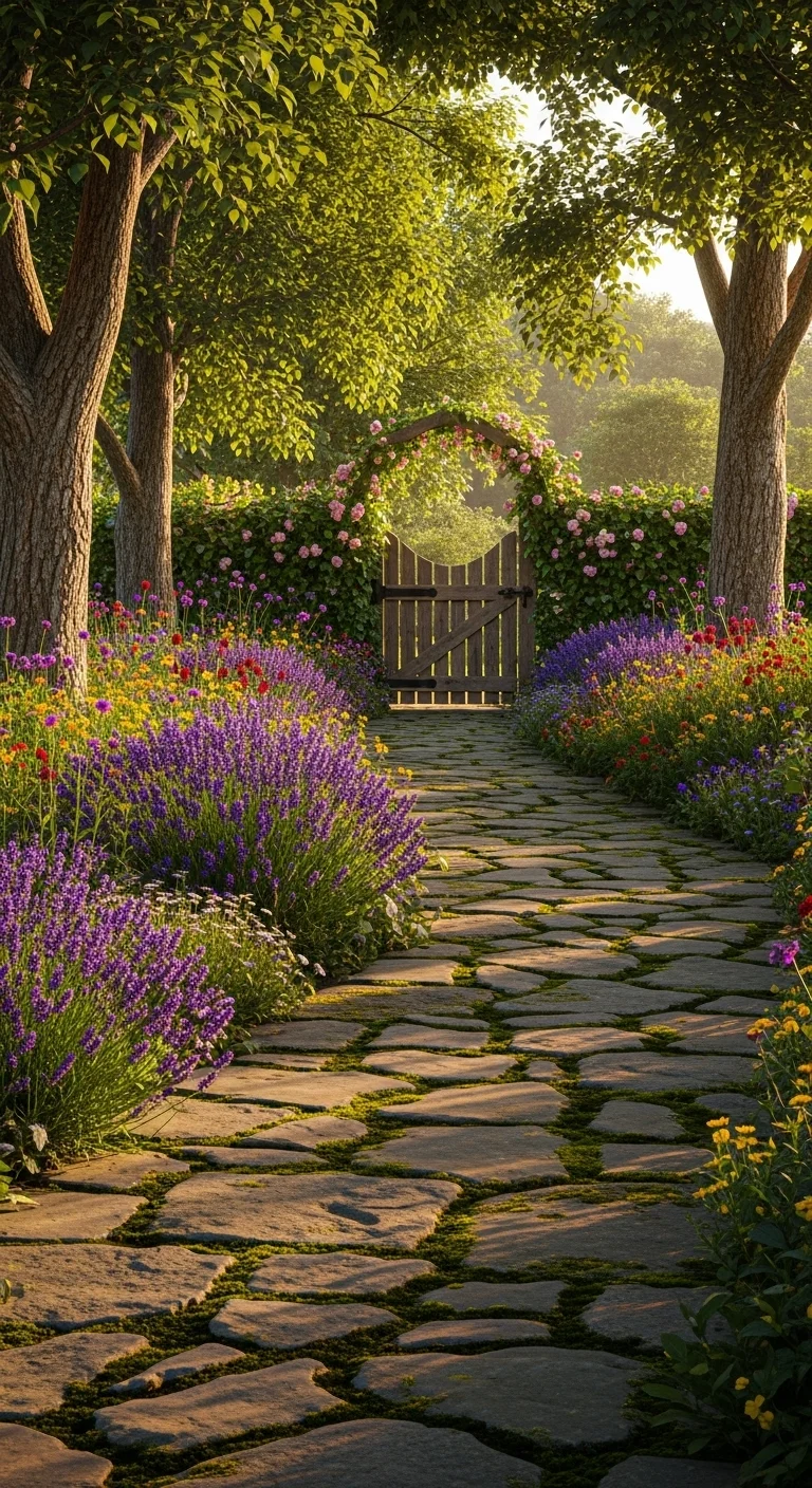 Rustic Stone Pathway