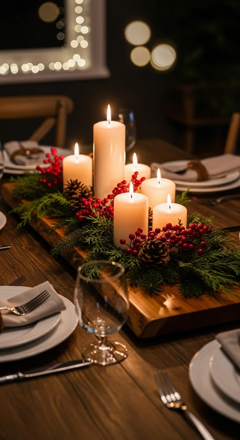 Rustic Wood Centerpiece