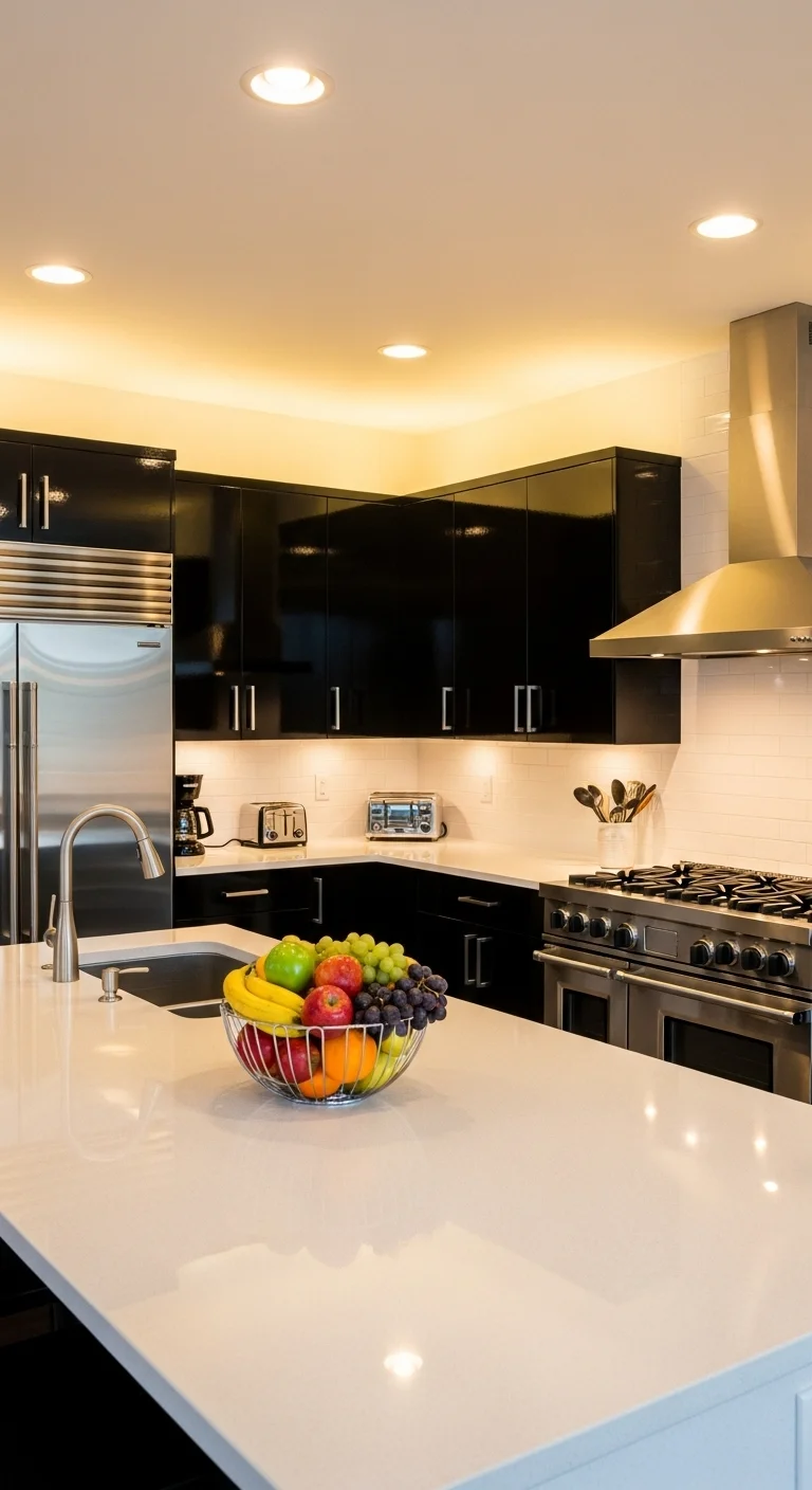 Sleek Black and White Elegance