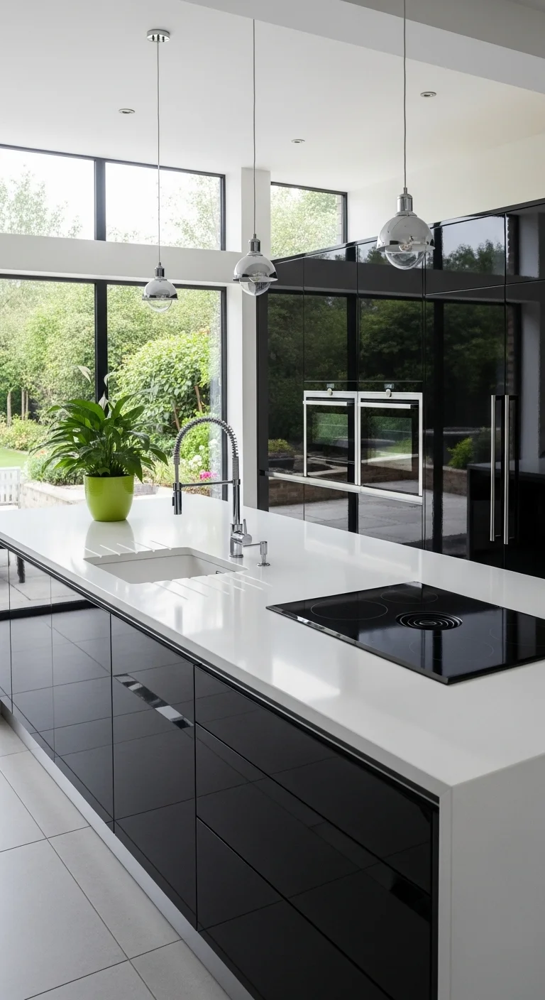 Sleek Minimalism Meets Bold Contrast