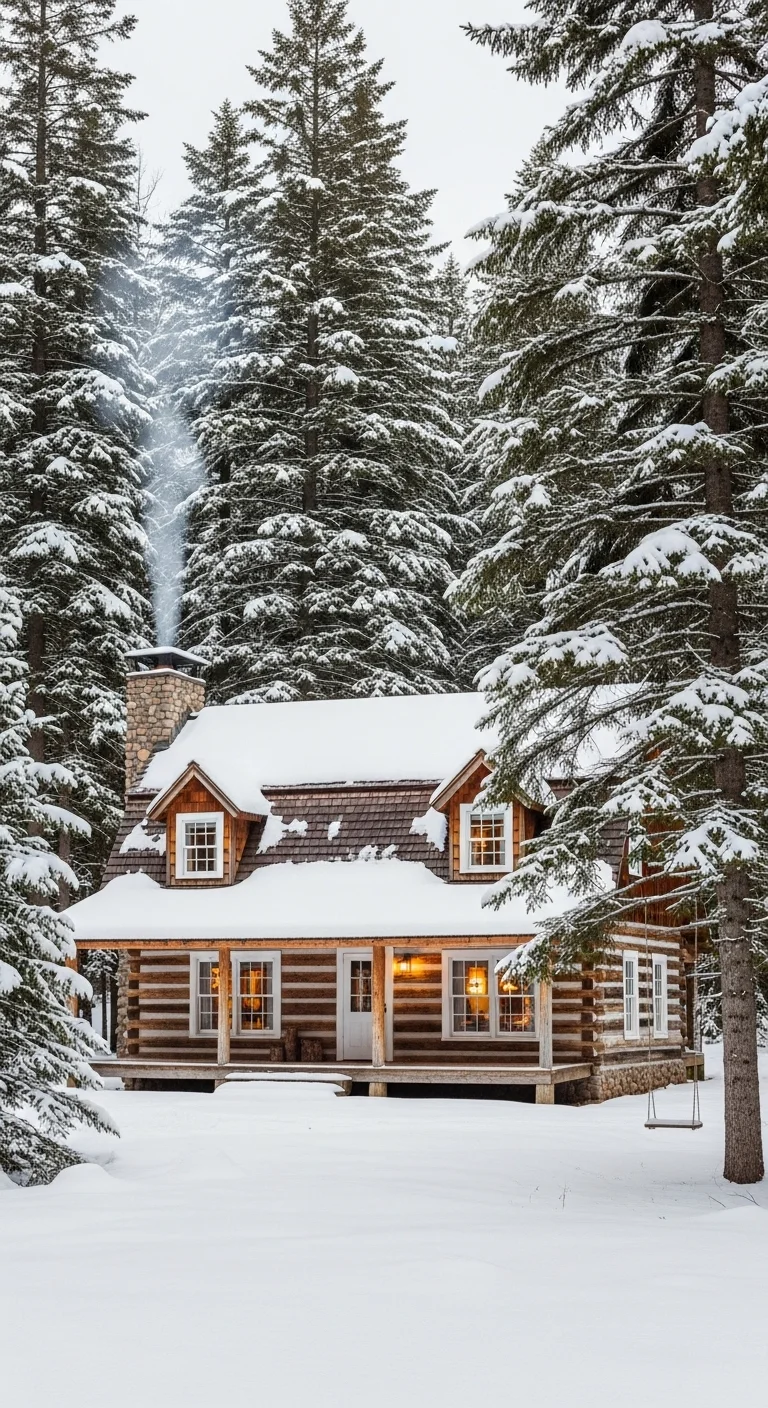 Snowy Cabin Retreat