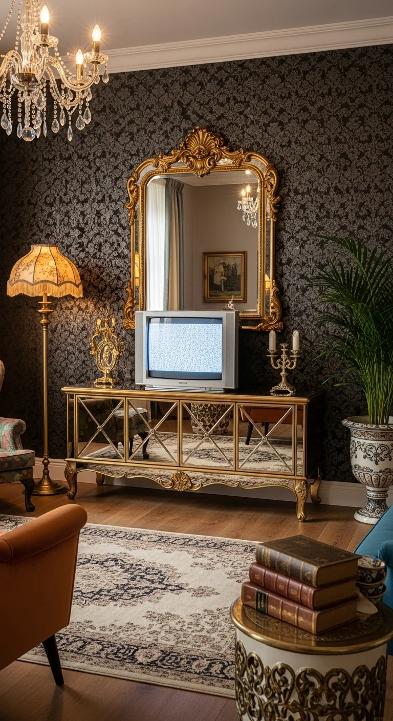 Vintage Glam with Mirrored Surfaces