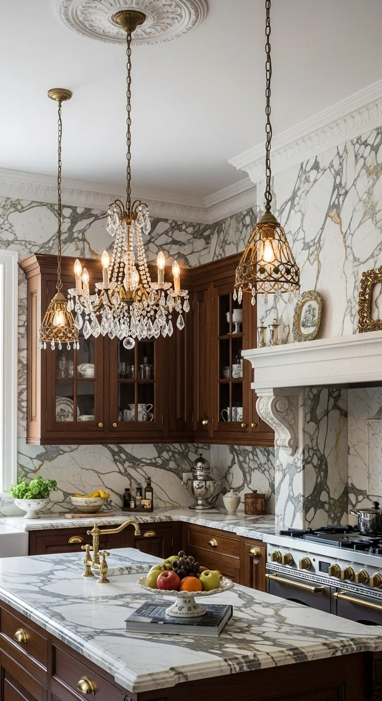 Vintage Glamour with Marble Touch