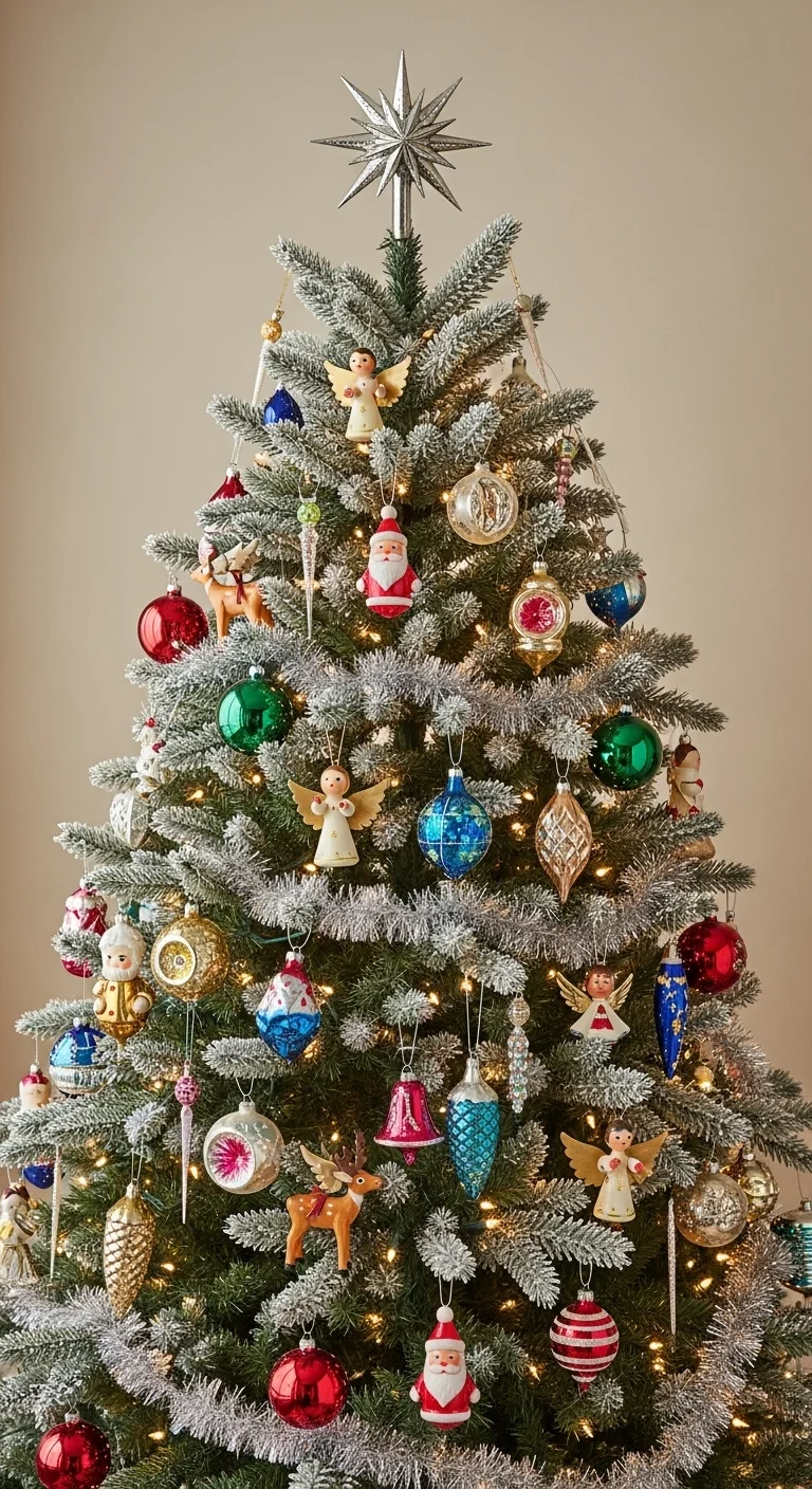 Vintage Ornaments Display