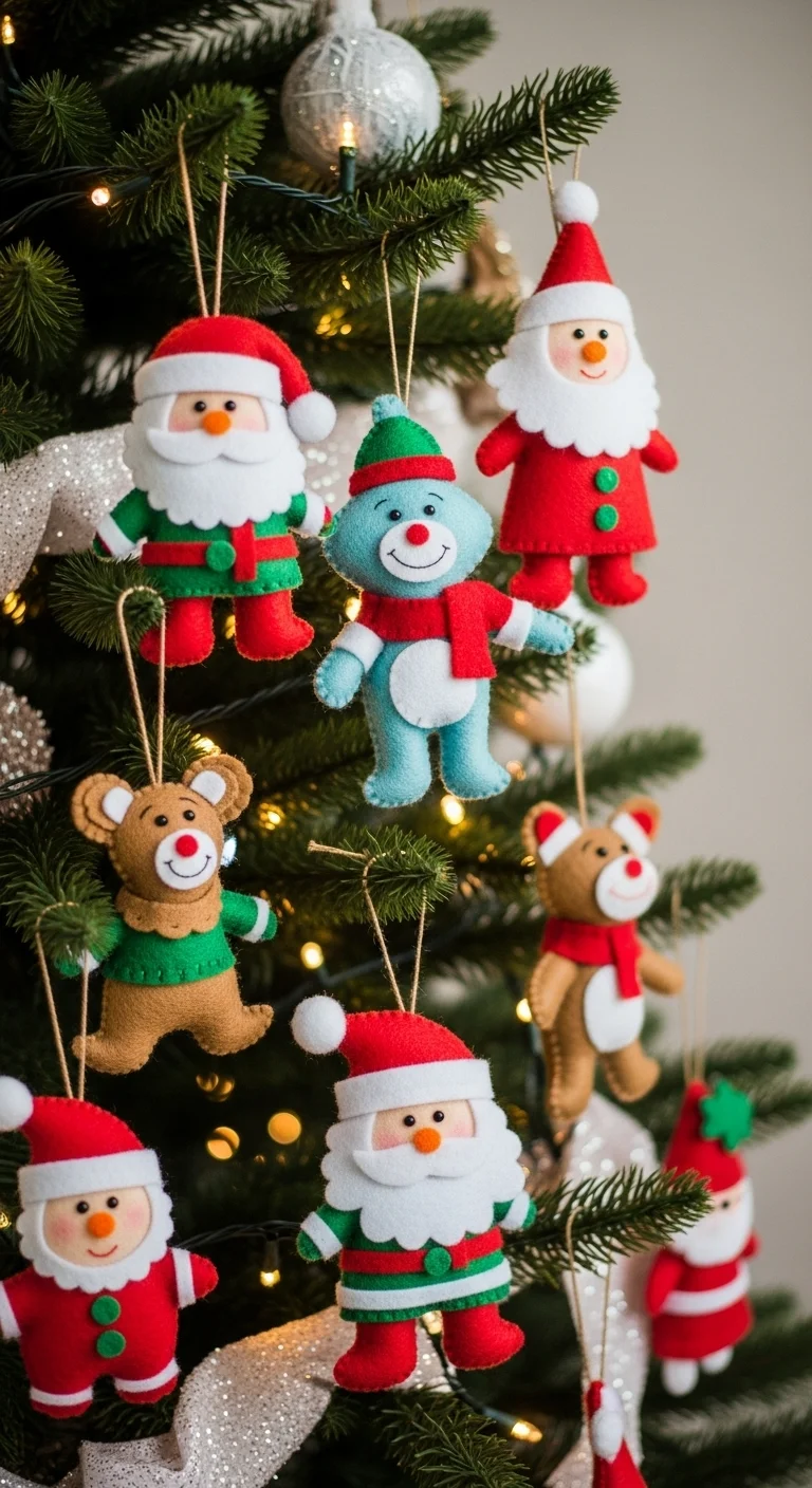 Whimsical Felt Ornaments