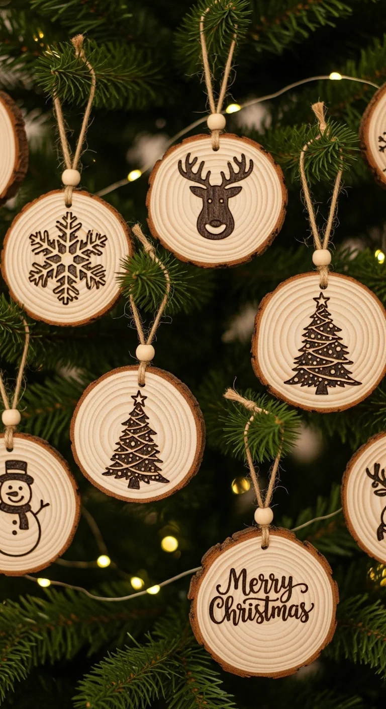 Wood Slice Ornaments