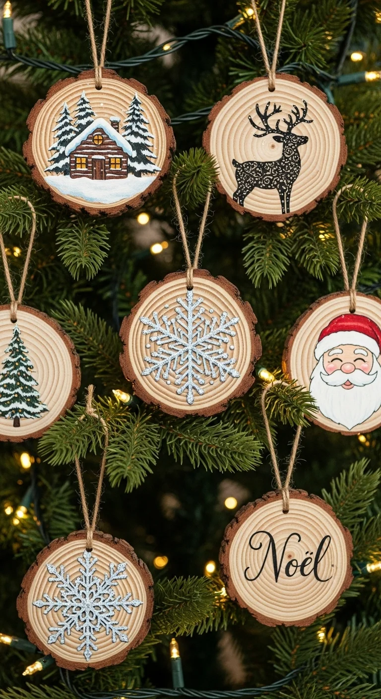 Wood Slice Ornaments